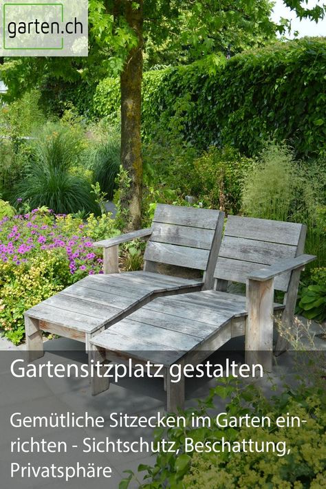 Sitzecke im Garten Bild Appeltern Park Bench, Outdoor Furniture, Outdoor Decor, Pins, Quick Saves