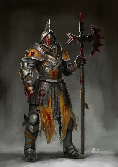 ArtStation - Lawbringer - For Honor (Study), Dzung Dao D D Art, For Honor Characters, Armor Drawing, 다크 판타지, Knight Art, Knight Armor, For Honor, Dungeons And Dragons Characters, Medieval Armor