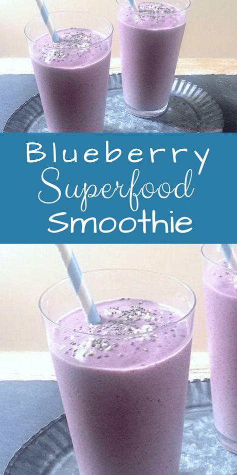 Smoothie Low Carb, Smoothie King, Best Smoothie, Superfood Smoothie, Blueberries Smoothie, Super Foods, Sports Drink, Healthy Smoothie, Proper Nutrition