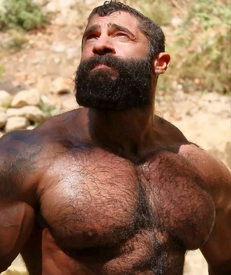 Big Beards Men, Guy Selfies, Beard Muscle, Beard Game, Beard Fade, Gym Guys, Big Beards, Great Beards, Beefy Men