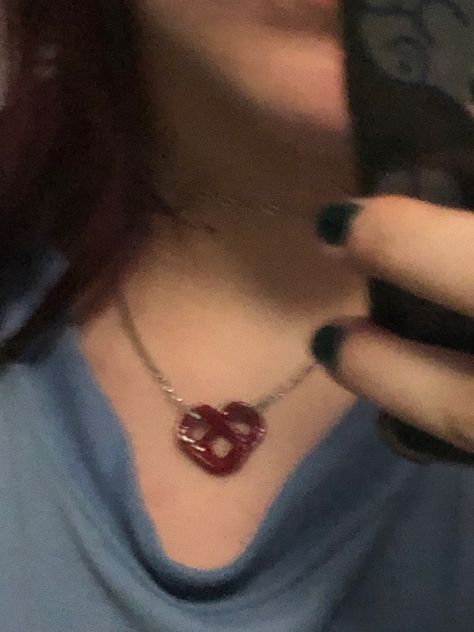 #aesthetic #sodatab #monsterenergy #alt #redhaircolor #blurry #jewelry Soda Can Heart Necklace, Soda Can Necklace, Monster Energy Necklace, Can Top Necklace, Soda Tab Heart Necklace, Monster Tab Necklace, Tab Heart Necklace, Can Tab Necklace, Pop Tab Necklace