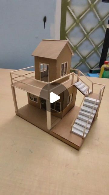 Cardboard House Craft, House Craft Ideas, Quality Time With Kids, House Craft, Cardboard Toys, Cardboard House, Creative Idea, Beautiful Painting, Interactive Toys