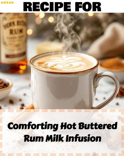 Comforting Hot Buttered Rum Milk Infusion - The Infusion Chef - Inspiration, tips and tricks to create the best recipes Easy Hot Buttered Rum Recipe, Hot Butter Rum Recipe, Hot Buttered Rum Batter, Buttered Rum Recipe, Hot Buttered Rum Mix, Hot Buttered Rum Recipe, Homemade Coffee Creamer Recipe, Heavy Cream Recipes, Cozy Cocktails