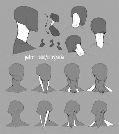 Guy Anatomy, Neck Anatomy, Draw Anatomy, Neck Drawing, Head Anatomy, 얼굴 드로잉, Anatomy Tutorial, Human Anatomy Drawing, 얼굴 그리기