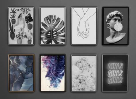 Mod Wall, Patreon Art, Die Sims 4, Boho Tropical, Sims 4 Bedroom, Sims 4 Clutter, Sims 4 Expansions, Free Sims, Sims 4 Cc Folder