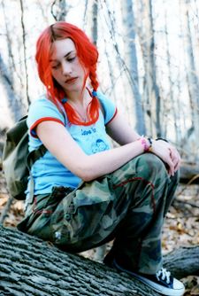 Name of Blog: WordPress.com Title of Post: Manic Pixie Dream Girl style. Author: Anonymous Date: December 12, 2009 Eternal Sunshine Of The Spotless Mind, Eternal Sunshine, Kate Winslet, Red Hair, A Girl, A Woman, Pants, Red, Hair