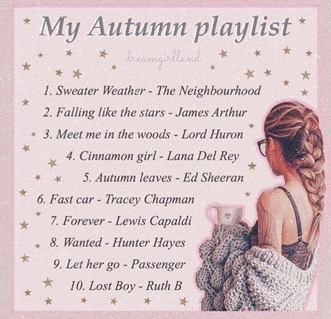 Comfort Playlist, Autumn Playlist, Indie Music Playlist, Fall Playlist, Playlist Songs, Song Recs, Fall Songs, Music Recs, Playlist Names Ideas