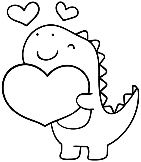 "Title: \"Roars of Love: Dinosaur Valentine SVG - Instant Download\" Description: Embark on a prehistoric adventure this Valentine's Day with our Dinosaur Valentine SVG! Unleash the roar of love with these adorable and ferociously cute dinosaur designs, perfect for adding a touch of whimsy to your DIY projects. 🦖 What's Included: This digital download features a collection of charming Dinosaur Valentine SVG files that are compatible with a range of crafting projects. The bundle includes a high- Cute Drawings Of Dinosaurs, Drawing Ideas Easy Valentines Day, Easy I Love You Drawings, Cute Drawings Of Love Easy Simple, Cute Valentine Doodles, Person Flipping Off Drawing, Cartoon Cute Love Couple Images, Cute Dino Drawings Easy, Cute And Simple Coloring Pages