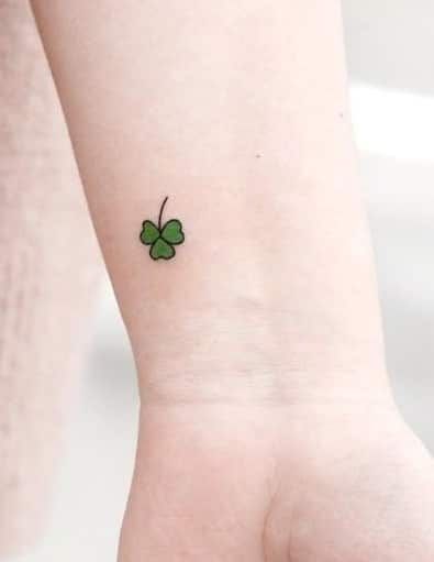 Small Irish Tattoos, Irish Shamrock Tattoo, Should I Get A Tattoo, Shamrock Tattoo, Four Leaf Clover Tattoo, Shamrock Tattoos, Miniature Rose, Traditional Style Tattoo, Irish Tattoos