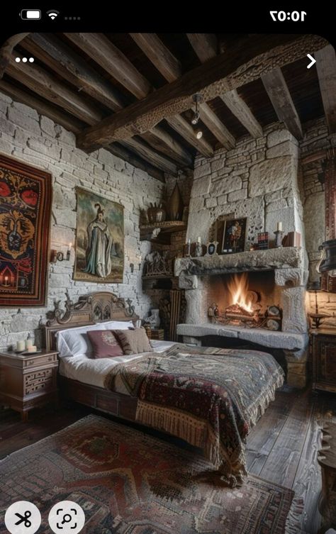 Den Bedroom Ideas, Enchanted Bedroom Ideas, Medieval Room, Enchanted Bedroom, Medieval Bed, Medieval Bedroom, Big Houses Interior, Fairytale Bedroom, Playroom Makeover