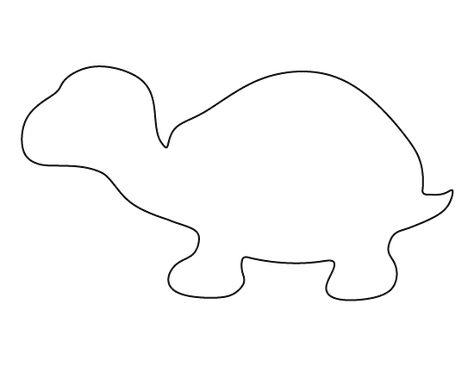 Turtle pattern. Use the printable outline for crafts, creating stencils, scrapbooking, and more. Free PDF template to download and print at http://patternuniverse.com/download/turtle-pattern/ Printable Turtle Template, Turtle Outline Printable, Turtle Template Printable Free Pattern, Animal Templates Printable Free, Turtle Template, Turtle Outline, Printable Outline, Coloring Crafts, Art Fundraiser