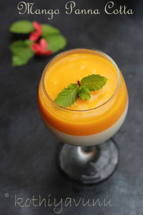 Mango Panna Cotta Recipe, Mango Panna Cotta, Easy Tart Recipes, Vegetarian Substitutes, Vanilla Panna Cotta, Panna Cotta Recipe, Trifle Pudding, Goat Cheese Recipes, Mango Puree