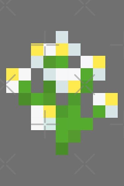 Minecraft Azure Bluet by Hannah Glazebrook | Redbubble Azure Bluet Flower, Minecraft Flower Grid, Minecraft Flowers Pattern, Minecraft Flowers, Cozy Activities, Cute Diy Room Decor, Minecraft Crafts, Room Desk, Group Gifts