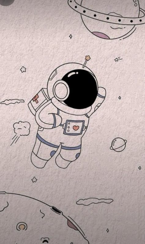 Easy Realistic Drawings, Outer Space Drawing, Astronaut Drawing, Space Doodles, Planet Painting, Space Coloring Pages, Space Drawings, Crayon Drawings, Cute Easy Doodles