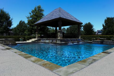 Pool Design, Hot Tubs, Pool Designs, Swimming Pools, Swimming, Pool, Outdoor Decor, Blue, Home Decor