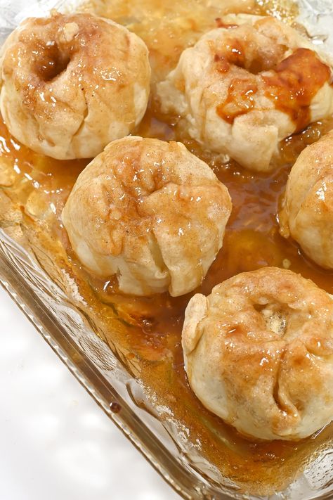 Classic Apple Dumplings Recipe Cinnamon Apple Dumplings, Betty Crocker Apple Dumplings, Apple Dumplings With Crescent Rolls Pioneer Woman, Apple Dumplings With Caramel Sauce, Best Apple Dumplings Ever, Five Ingredient Apple Dumplings, Recipe For Apple Dumplings, Apple Dumpling With Vanilla Sauce, Apple Dumplings Puff Pastry