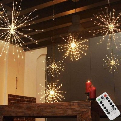 Sphere Lights, Starburst Lights, Hang From Ceiling Decor, Copper Wire Fairy Lights, Wire Fairy Lights, Sphere Light, Twinkle String Lights, Starburst Light, Copper Wire Lights