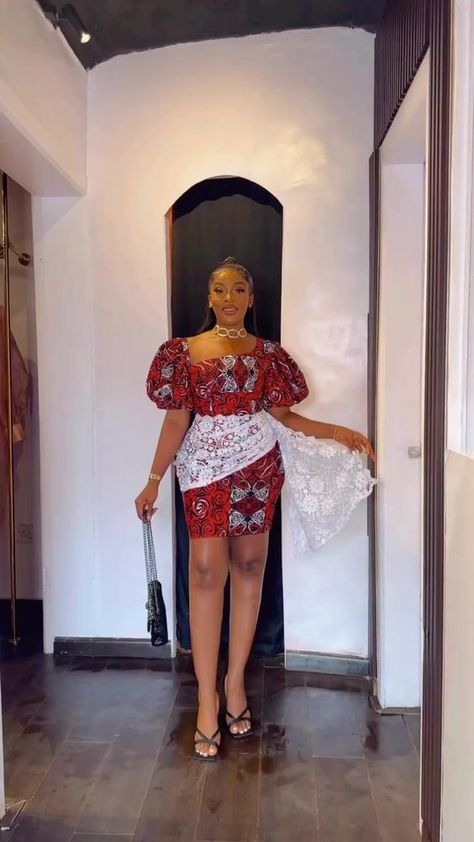 Long Gown Styles, Simple Dress Styles, African Gowns, Ankara Dress Designs, Classy Short Dresses, Modest Dresses Fashion, 2piece Outfits, African Print Dress Ankara, Short African Dresses