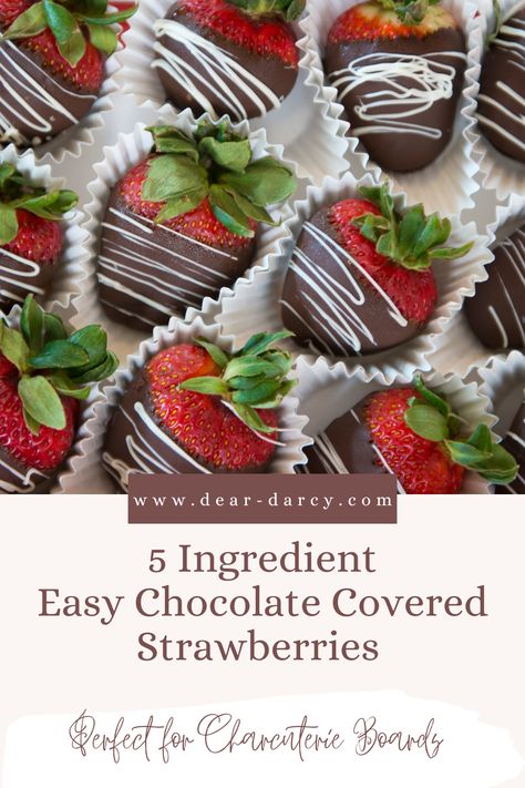 Chocolate Covered Strawberries How To Make, Chocolate Strawberries Ideas, Easy Chocolate Covered Strawberries, Easy Treats To Make, Chocolate Covered Strawberry Recipe, Chocolate Covered Strawberry, Easy Treat, Dessert Tray, Hershey Chocolate