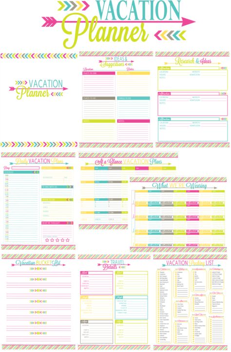 Printable Vacation Planner and Duo Binder Giveaway! Vacation Planning Template, Vacation Planning Printables, Vacation Planner Template, Healthcare Jobs, Itinerary Template, Trip Planner, Vacation Planner, Travel Itinerary Template, Planning Printables