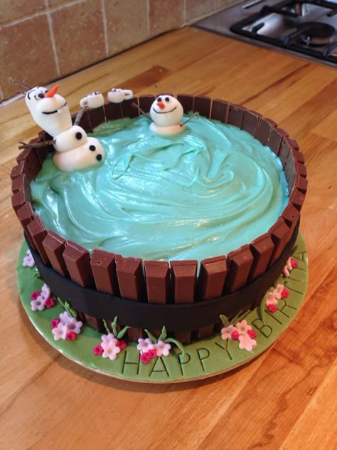 Olaf Birthday Cake, Olaf Cake, Frozen Birthday Cake, Crazy Cakes, Frozen Cake, Disney Cakes, Frozen Birthday, Birthday Cake Kids, Savoury Cake