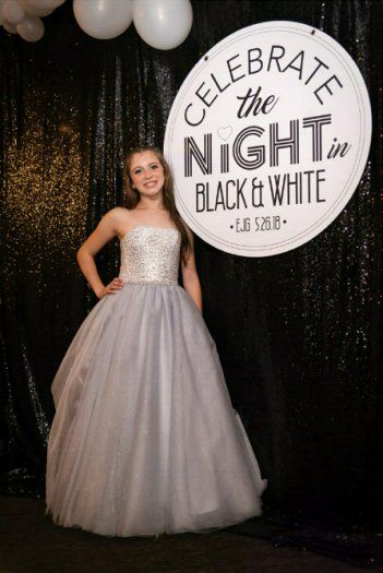 Black And White Ball Party Theme, Black White Sweet 16, Sweet Sixteen Black And White Theme, White And Black Party Theme, Black And White Dance Decorations, Black And White Attire Party, Black And White Dance Theme, Black And White Affair Party, Sweet 16 Black And White Theme