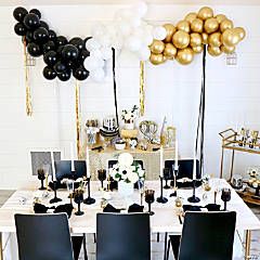 White Gold Balloon Garland, Gold Balloon Garland, Gold Party Decorations, Garland Arch, Balloon Pump, Black Balloons, Birthday Party 21, White Balloons, Arch Kit