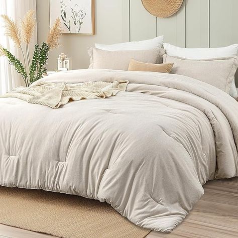 Amazon.com: INFIIXSO Beige Queen Comforter Set - Boho Soft Lightweight Bedding Comforters & Sets 3 Pieces, Cationic Two-Color Effect Breathable Hotel Bed Set Quilt Blanket : Home & Kitchen King Size Comforter Sets Boho, Chic Bedding Sets, Comforter Sets Boho, Twin Size Comforter, Modern Bed Set, King Size Comforter Sets, Cozy Sleep, King Size Comforters, Twin Comforter Sets