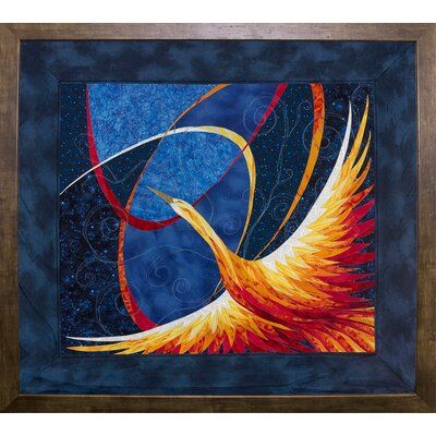 Bloomsbury Market 'Phoenix' Graphic Art Print Format: Cafe Mocha Framed Paper Bird Art For Toddlers, Bird Art Projects For Kids, Bird Art Diy, Bird Art Projects, Bird Art Drawing, Flying Bird Art, Whimsical Bird Art, Abstract Bird Art, Bird Art Painting