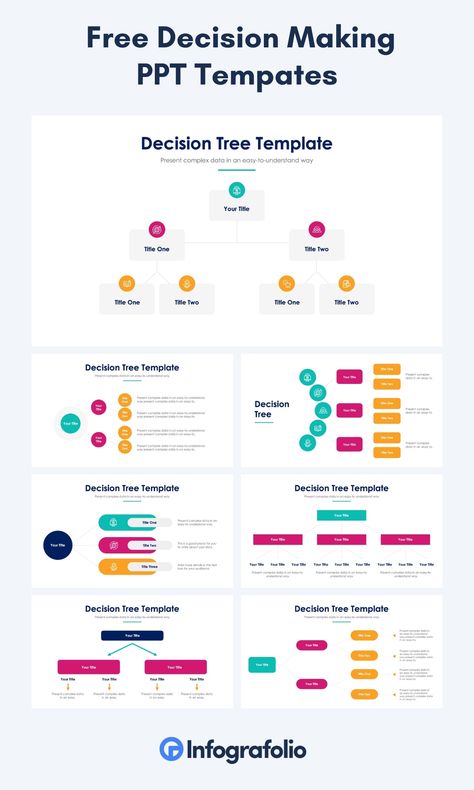 Unlock the power of effective decision making with our comprehensive collection of Decision Tree PowerPoint templates. Designed to assist you in strategic decision-making processes, these templates are compatible with Microsoft PowerPoint, Apple Keynote, and Google Slides. Elevate your presentations with data-driven visuals and decision analysis templates, enabling you to make informed choices based on critical thinking and evidence-based decision-making. Decision Tree Infographic, Decision Tree Design, Apple Keynote, Infographic Presentation, Dsm 5, Decision Tree, Decision Making Process, Tree Templates, Microsoft Powerpoint