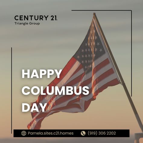 Happy Columbus Day!   

Today, we celebrate the spirit of exploration and the journey toward new beginnings. Just like Columbus embarked on a bold adventure, may we all embrace new opportunities and discover exciting horizons ahead!   

#ColumbusDay #SpiritOfDiscovery #NewHorizons #BoldJourneys #AmericanHeritage #AdventureAwaits #ExploreMore #CelebrateHistory #NewOpportunities #Century21TriangleGroup Happy Columbus Day, Columbus Day, American Heritage, New Opportunities, Adventure Awaits, Columbus, New Beginnings, History, Celebrities