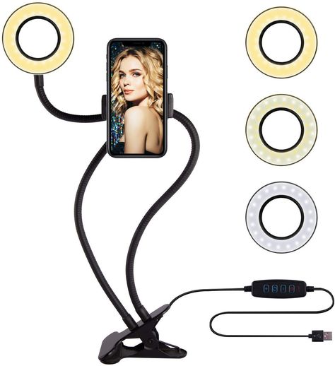 Led Camera, Led Selfie Ring Light, Stand Ideas, Selfie Ring Light, Circle Light, Youtube Makeup, Selfie Light, Led Ring Light, Led Ring