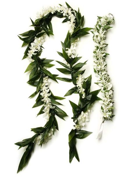 Hawaiian Style Wedding, Hawaiian Wedding Themes, Hawaiian Wedding Flowers, Maile Lei, Orchid Lei, Wedding Lei, Flower Lei, Tropical Wedding Flowers, Hawaiian Lei