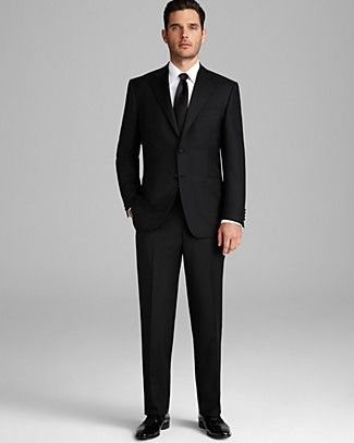 Canali Tuxedo - Classic Fit | Bloomingdale's Nice Dinner Outfits, Groom Suit Black, Business Casual Attire For Men, Wedding Motif, Pics Poses, Male Outfits, Smart Casual Menswear, Men's Uniforms, Nice Dinner