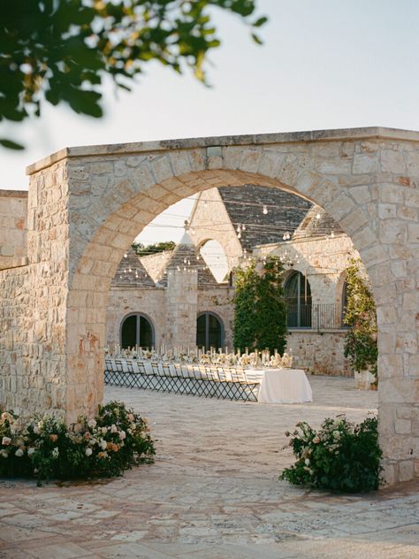 A Masseria Wedding in Puglia, Italy - Style Guide The Lane Portuguese Wedding, Romantic Wedding Style, Wedding Shot List, Casual Beach Wedding, Destination Wedding Italy, Cupid And Psyche, The Lane, Puglia Italy, Wedding Music