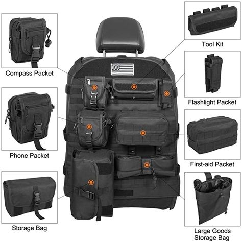 Iveco Daily 4x4, Jeep Seats, Seat Back Organizer, Cool Truck Accessories, Tactical Truck, Overland Gear, Jeep Camping, Truck Storage, Tactical Gear Loadout