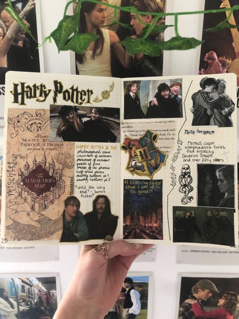 Hogwarts Scrapbook, Harry Potter Diary, Harry Potter Scrapbook, Harry Potter Journal, Literature Posters, Book Journaling, Diary Design, Film Journal, Journal Therapy