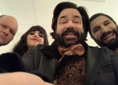 What We Do In The Shadows Behind The Scenes, Wwdits Behind The Scenes, Bts Selfie, Matt Berry, Vampire Shows, The Mighty Boosh, Black Dude, July Outfits, Taika Waititi