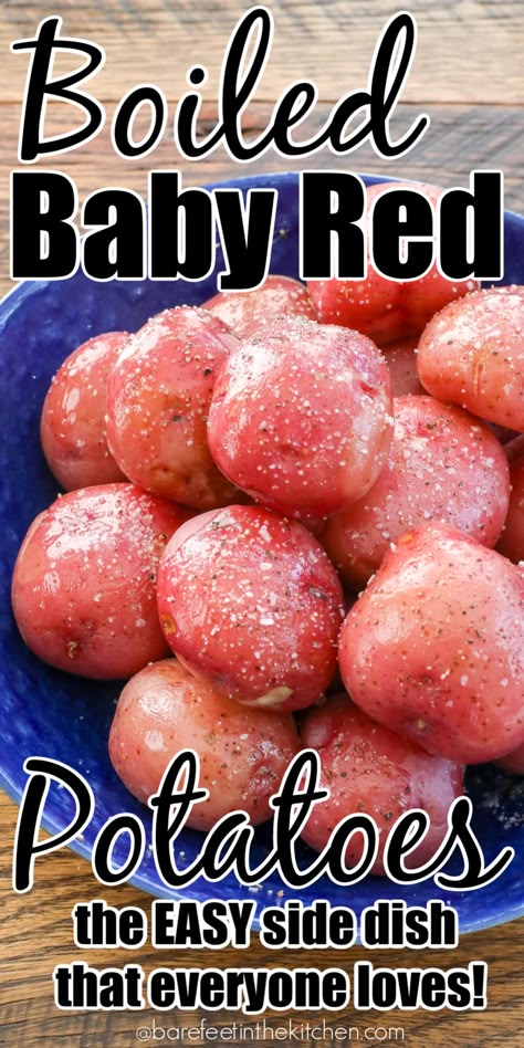 Boiled Baby Red Potatoes Boil Small Potatoes, Best Way To Make Red Potatoes, Boiling Red Potatoes, Boiled Red Potatoes Recipe, Red Potatoes On Stove Top, Best Way To Cook Red Potatoes, Red Potato Recipes Boiled, Red Potatoes Stove Top, Boiled New Potatoes Recipes