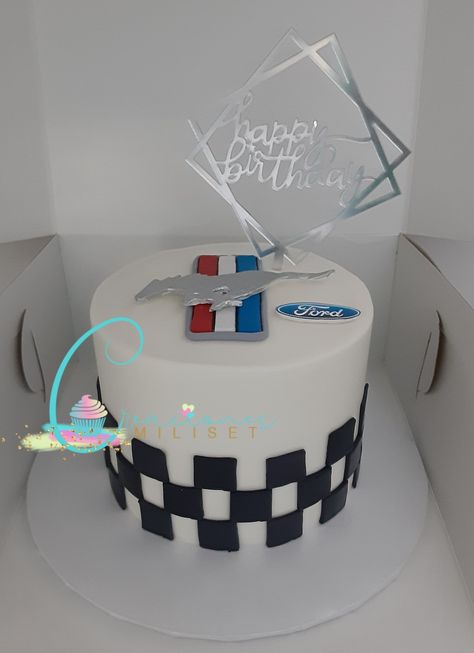 Mustang Theme Party, Mustang Cake Ideas, Ford Mustang Cake, Mustang Cake, Fruit Cake Design, Party 2023, Green Cake, Themed Birthday Cakes, Baby Boy Birthday