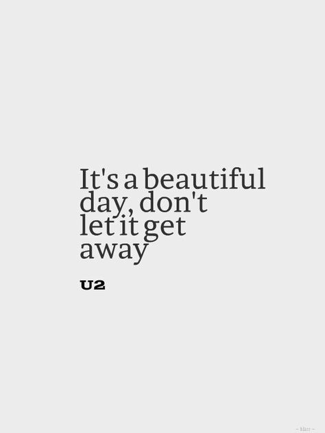 U2 - Beautiful Day U2 Quotes, U2 Lyrics, Beautiful Day Quotes, U2 Songs, Inspirational Positive Quotes, Songs Quotes, Michael Bliss, Lyrics To Live By, Great Song Lyrics