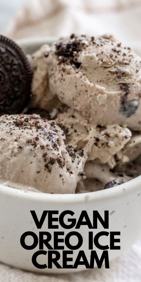 vegan cookies and cream ice cream Vegan Creami Recipes, Ninja Creami Non Dairy, Vegan Ice Cream Bars, Healthy Cookies And Cream Ice Cream, Ice Cream Vegan Recipe, Ninja Creami Dairy Free Ice Cream, Vegan Ninja Creami Ice Cream Recipes, Vegan Ninja Creami Recipes, Vegan Ninja Creami