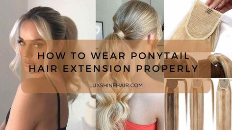 Ponytail extensions are uniquely designed to add thickness to length to a regular ponytail instantly. Say goodbye to sad, limp ponytails, and welcome to bouncy, voluminous ponytails that may be fashioned in a high, low, braided, or bun. No longer simply hiding unwashed or un-styled hair, they are an instant hairstyle that can be perfect [...] Clip In Ponytail Hairstyles, Ponytail Extension Hairstyles, Regular Ponytail, Human Hair Ponytail Extensions, Extensions Ponytail, Sew In Extensions, Clip In Ponytail Extensions, Voluminous Ponytail, Ponytail Hairstyles Tutorial