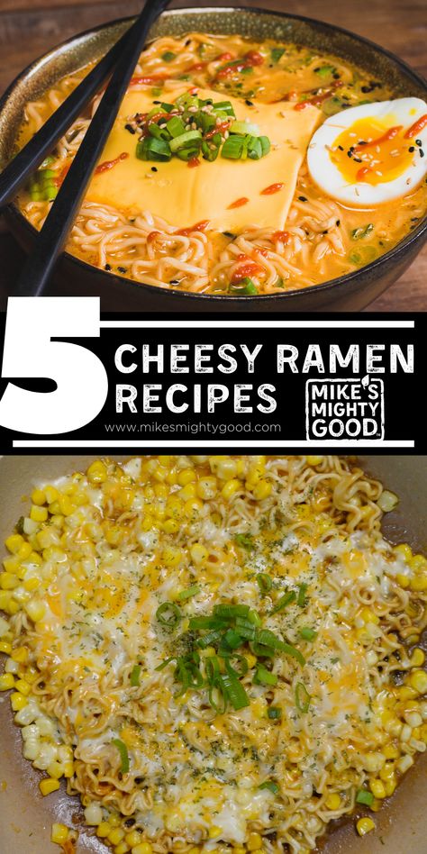 Cheese and ramen go together like peanut butter and jelly, togarashi and tuna, or fresh bread and soft butter. Capitalizing on the unique umami flavors in cheese and in classic ramen ingredients, this unique combination of flavors can yield insane results. Canned Tuna Ramen, Ramen Noodle Hacks Cheese, Ramen And Cheese, Easy Recipes Using Ramen Noodles, Ramen With Cheese And Egg, Beef Ramen Noodle Hacks, Tuna Ramen Noodles, Unique Ramen Recipes, Ramen Noodles With Cheese