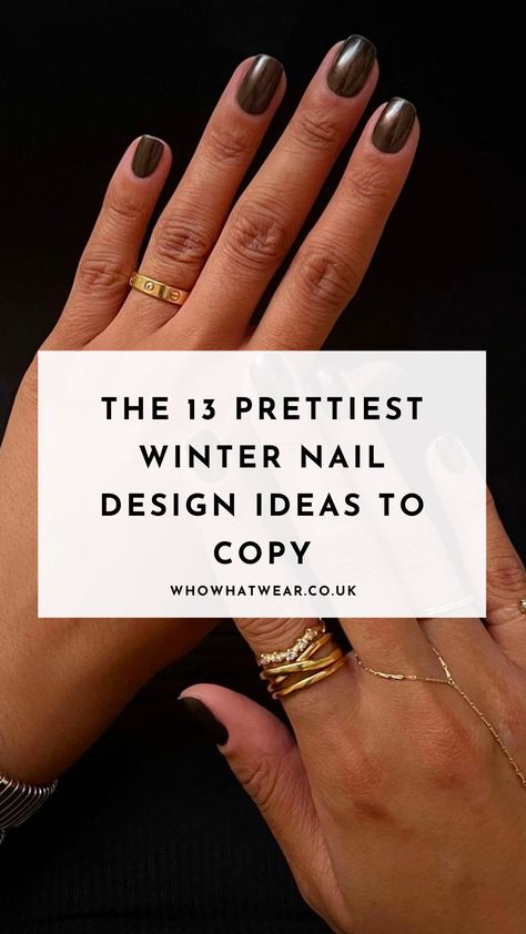 Want to treat your nails to a super-special manicure this season? Click here for the 13 prettiest winter nail design ideas around. November Nail Colours 2024, Short Autumn Nails 2024 Trends, Autumn Nail Colours 2024, Short Nail Designs Autumn 2024, Autumn Nails 2024 Brown, Winter Nail Design, Latest Nail Colours, Ombre French Tips, Negative Space Design