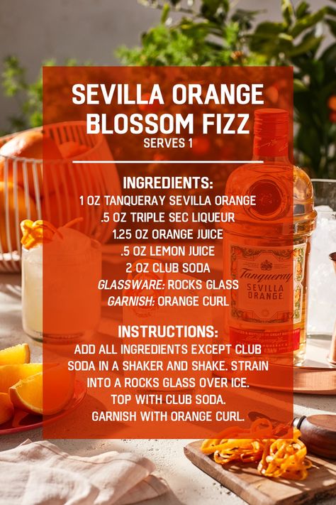 Tanqueray Sevilla Orange’s vibrant, citrus-packed taste is perfect for toasting to your friend with rooftop access or a sunny backyard. The gin’s deep orange flavor makes simple cocktails exciting and vibrant. Grab a bottle for your next happy hour and swipe for an inspirational serve. Tanqueray Sevilla Orange Cocktail, Tanqueray Sevilla Cocktail, Tanqueray Sevilla Gin Cocktails, Elderberry Cocktail, Rooftop Access, Sunny Backyard, Simple Cocktails, Tanqueray Gin, Orange Cocktails