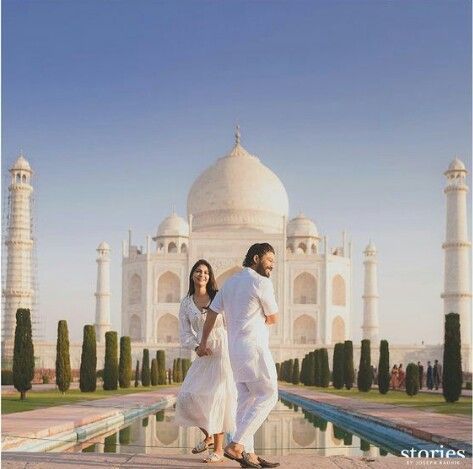 Taj Mahal Pre Wedding Photography. Book now Esthetic Photos, Travel Photoshoot, Throwback Pictures, Romantic Photos Couples, Allu Arjun, Wedding Couple Poses Photography, Golden Triangle, Couple Photoshoot Poses, Prewedding Photography