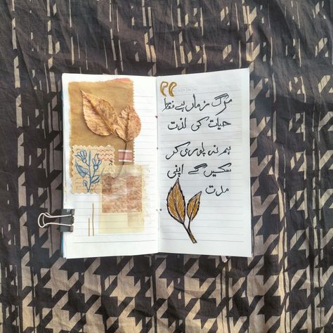 urdu poetry, urdu journal, urdu shair, urdu adab, journal, art journal Urdu Books Aesthetic, Urdu Art, Journal Poetry, Urdu Notes, Novel Aesthetic, Urdu Aesthetic, Aesthetic Journaling, Dear Diary Quotes, Bullet Art