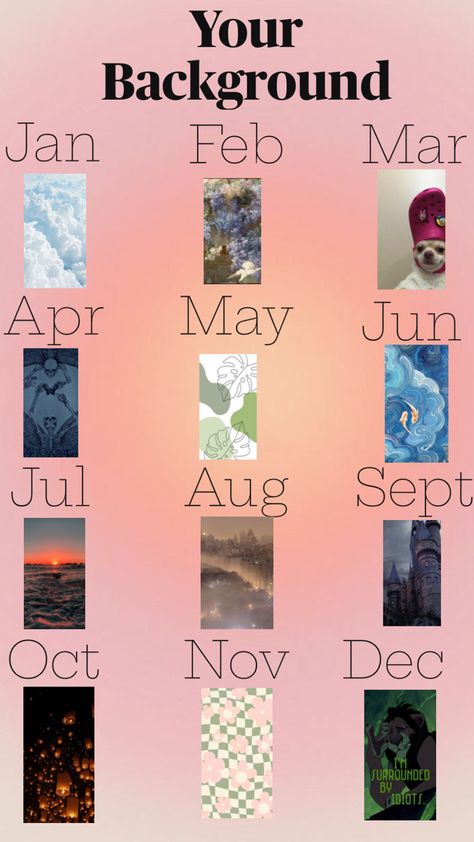 Your phone wallpaper based on your birth month Based On Your Birth Month, Your Birth Month Your, Phone Background, Birth Month, Phone Backgrounds, Phone Wallpaper