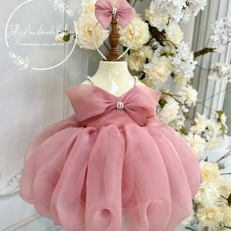 Fancy Frock, 1st Birthday Dress, Pink Baby Dress, Girl Party Dress, First Birthday Dress, 1st Birthday Dresses, Kids Dress Collection, First Birthday Dresses